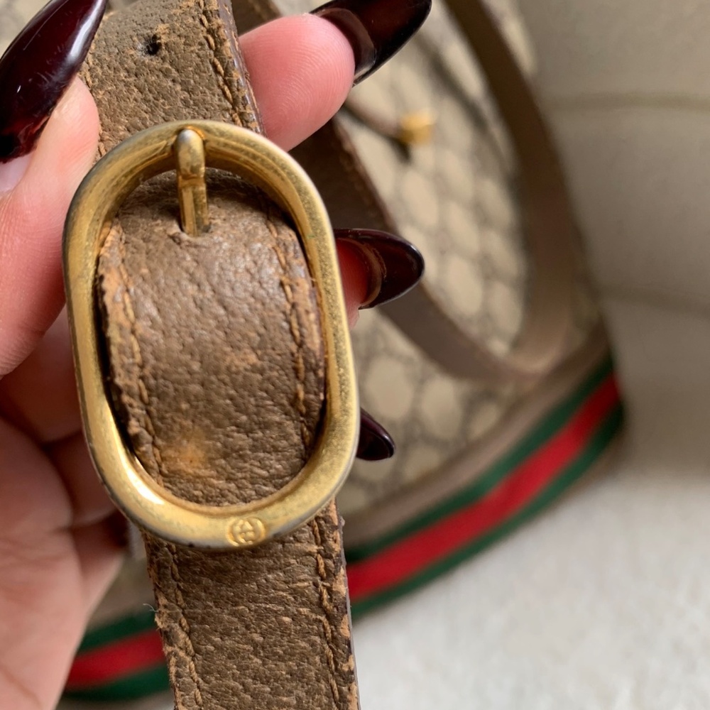 FIRM Authentic Gucci GG Vintage Supreme Ophidia Bucket - Picture 8 of 16